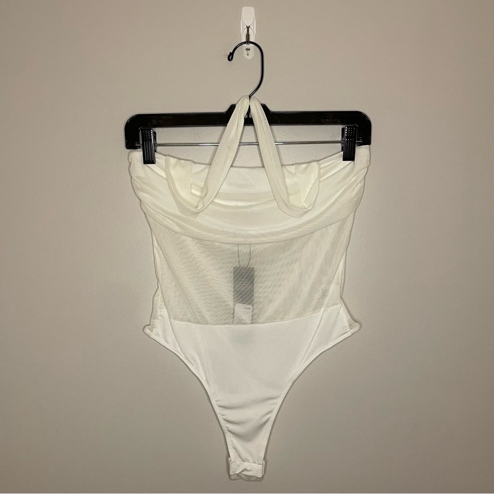 Fashion Nova White Strapless Bodysuit - Picture 5 of 8